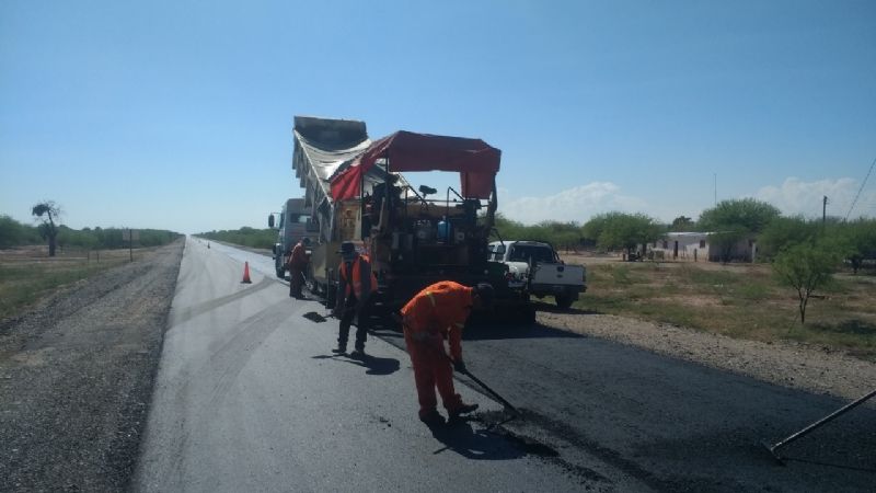 Avanza a buen ritmo la repavimentación de Ruta Nacional 60