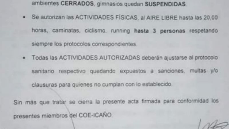 "Etapa Roja" para San Antonio de La Paz
