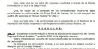 LA COMUNICACIÓN OFICIAL del Consejo Federal sobre los cruces finales por los cuatro ascenso desde el Regional Federal.