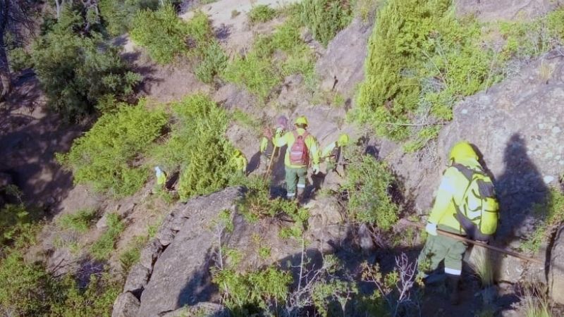 Destacada labor de combatientes catamarqueños en Rio Negro