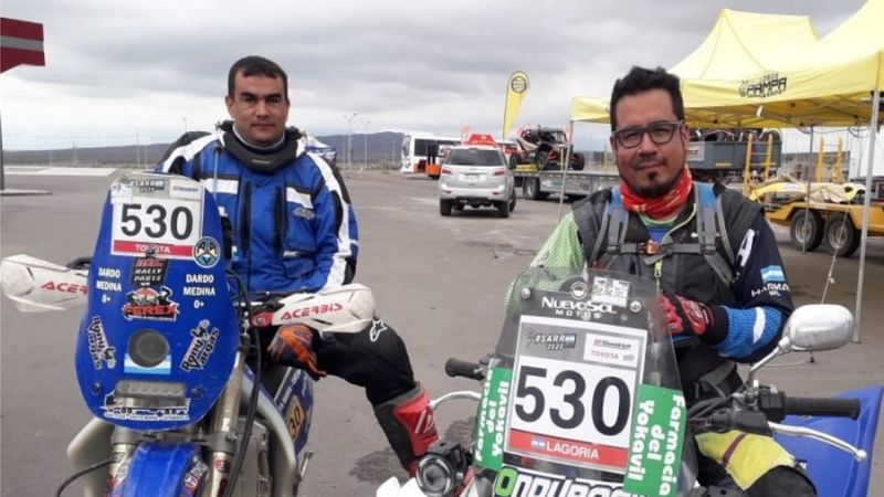 Dos santamarianos en el South American Rally Race