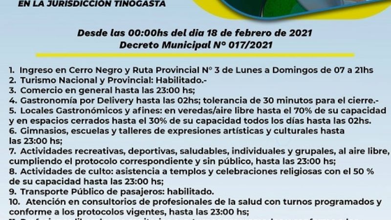 Tinogasta regresa a Etapa Amarilla