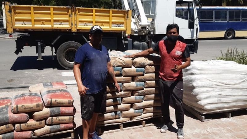 Obras en Social Rojas con el programa “Potenciar Trabajo”