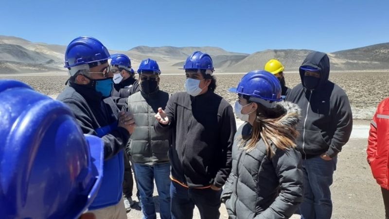 Funcionarios mineros y diputados recorrieron el proyecto Tres Quebradas