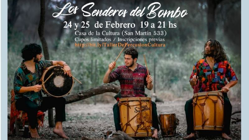 Talleres de danza y de bombo con artistas santiagueños