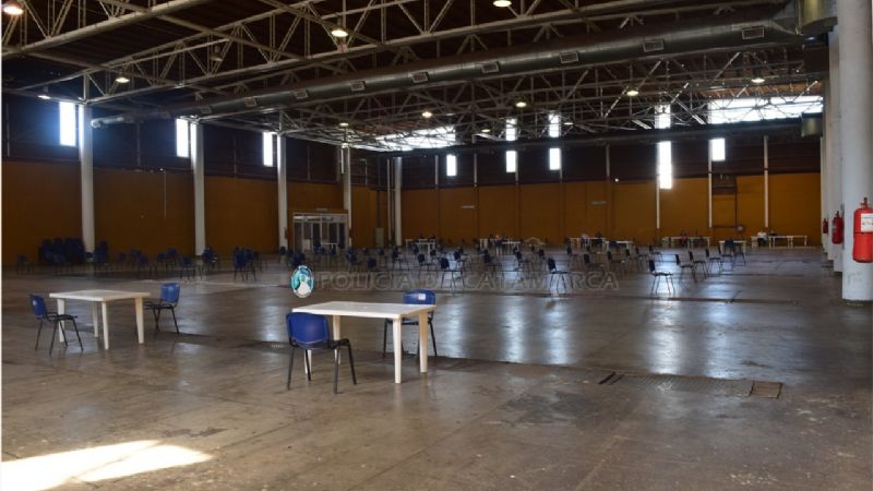 Operativo de seguridad por la vacunación a adultos mayores