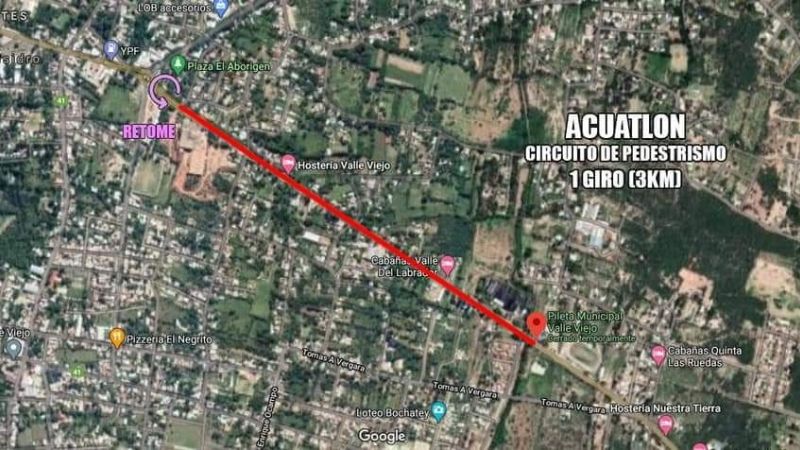 Binatlón y Acuatlón en la pileta municipal de Valle Viejo