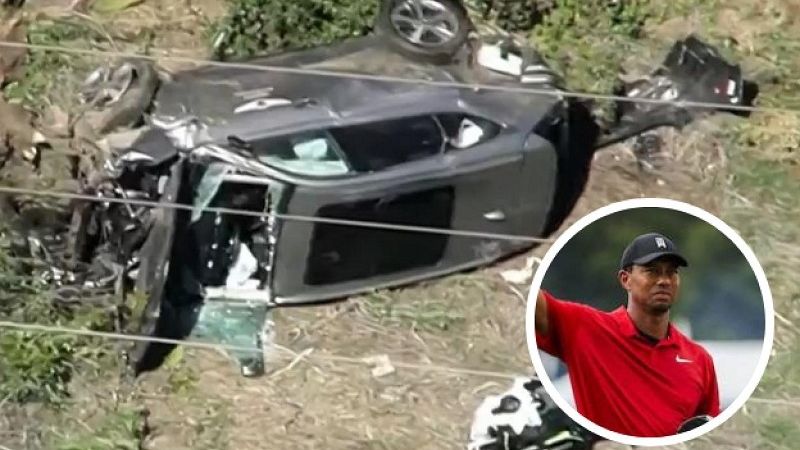 Tiger Woods sufrió un serio accidente automovilístico