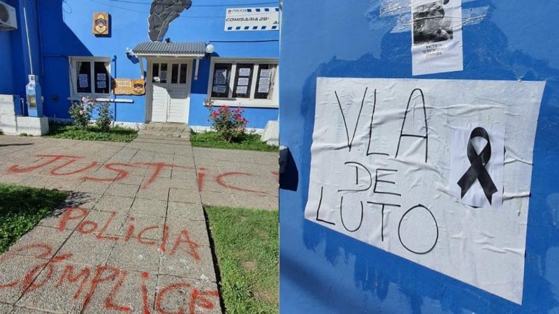 Marcha e incidentes en Villa La Angostura por el femicidio de Guadalupe