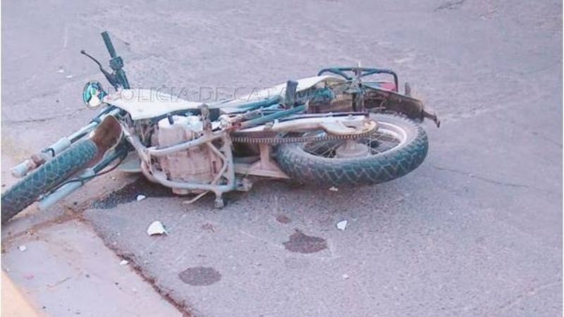 Choque en esquina del centro