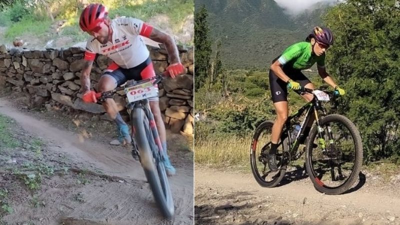 El riojano Pugliese y la jujeña Apaza en el MTB de La Puerta