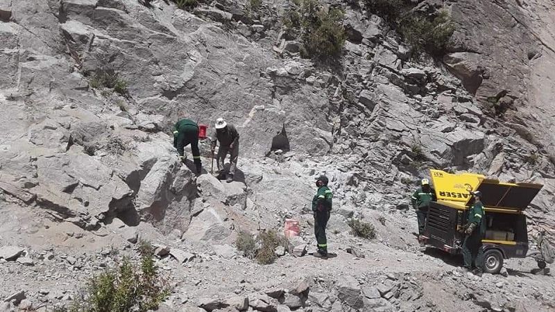 Vialidad Provincial trabaja en el camino a Río Grande, Fiambalá