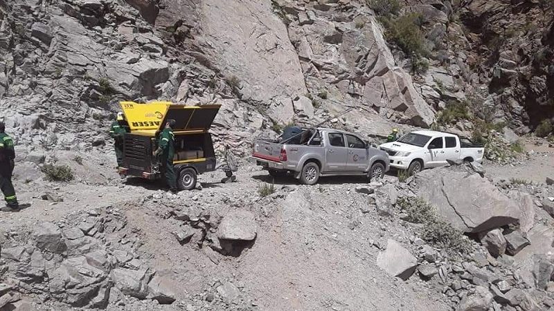 Vialidad Provincial trabaja en el camino a Río Grande, Fiambalá