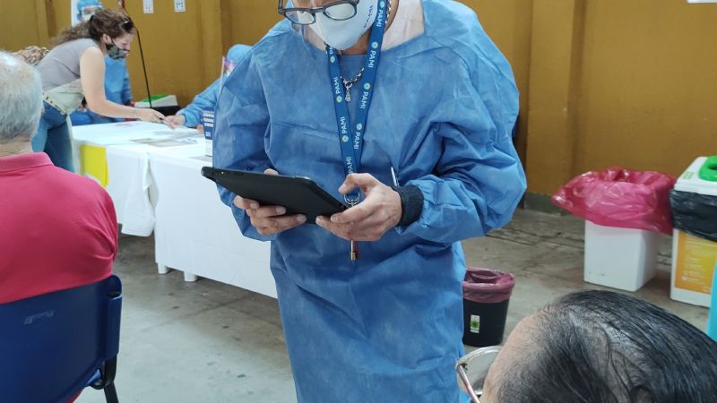 Operativo de vacunación en Valle Viejo