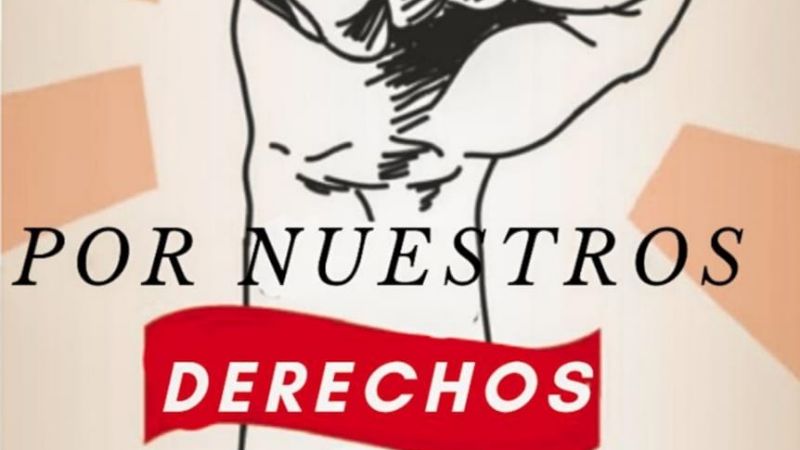 Protesta de alumnos de Ciencias de la Salud