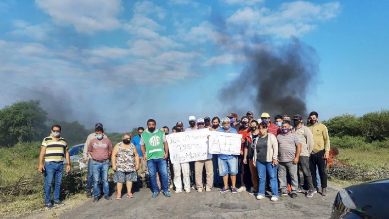 Jornada piquetera de municipales de Icaño