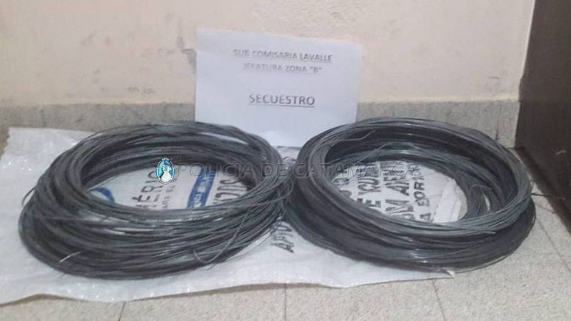 Arrestan a un joven por el robo de 650 metros de alambre de una finca