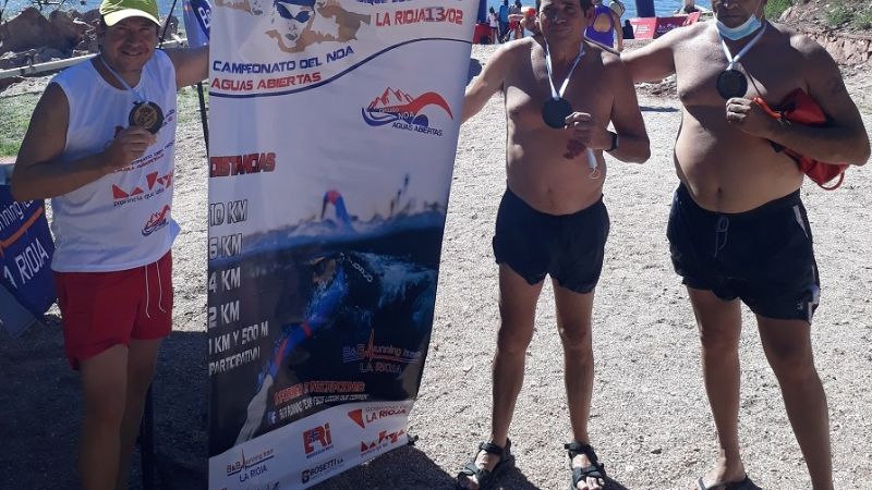 Podios catamarqueños en el dique Los Sauces (LR)