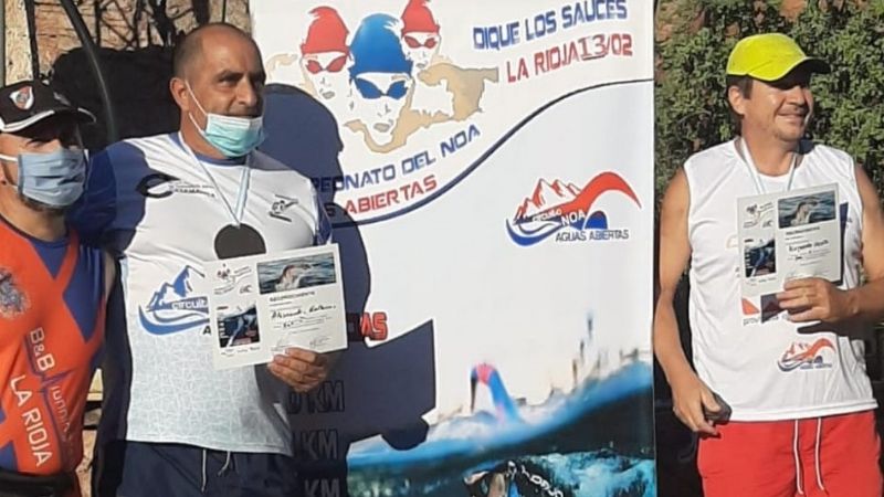 Podios catamarqueños en el dique Los Sauces (LR)
