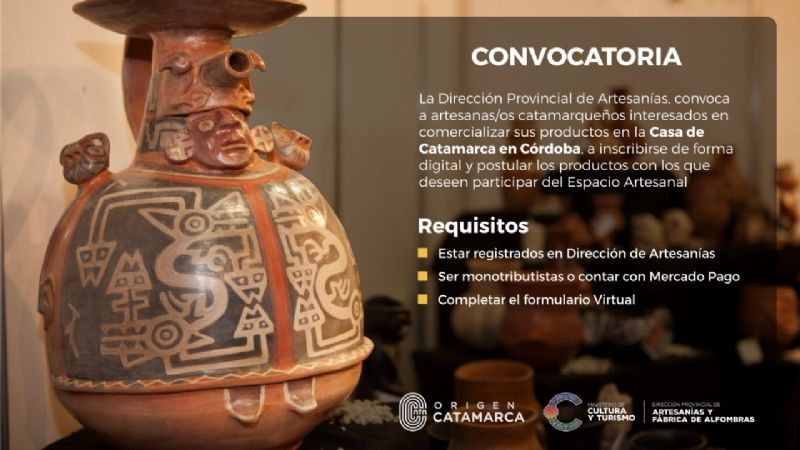 Artesanías de Catamarca tendrán un punto de comercialización en Córdoba