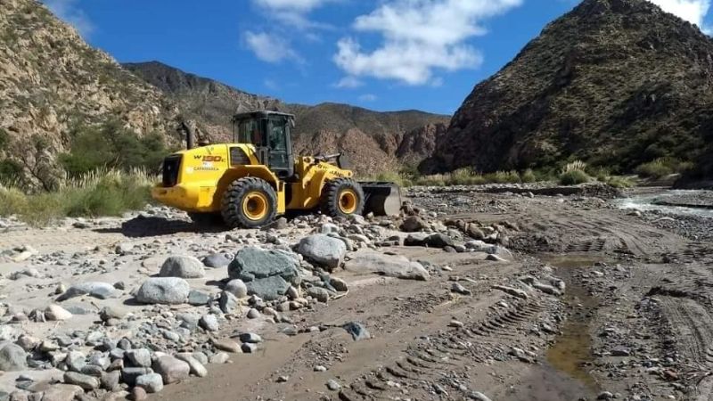 Las tormentas dejaron al pueblo de Las Papas aislado