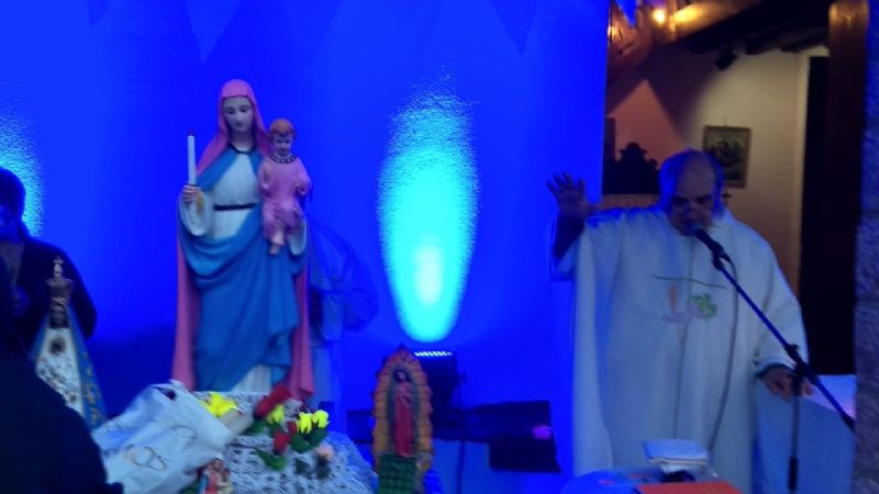 Bajo la lluvia, honraron a la Virgen de la Candelaria