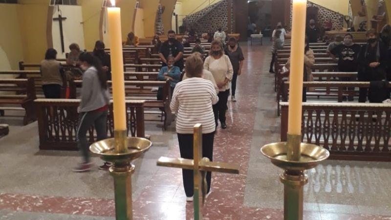 Inició la novena en honor de Nuestra Señora de Lourdes