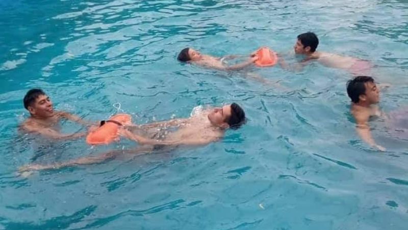 Capacitación en tareas rescate en el natatorio de Valle Viejo