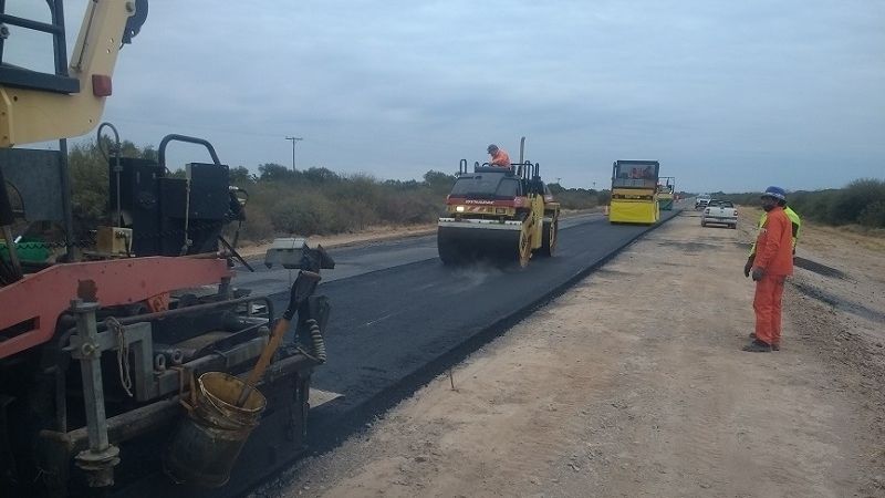Ruta 60: tareas de repavimentación entre los Km. 963 y 975