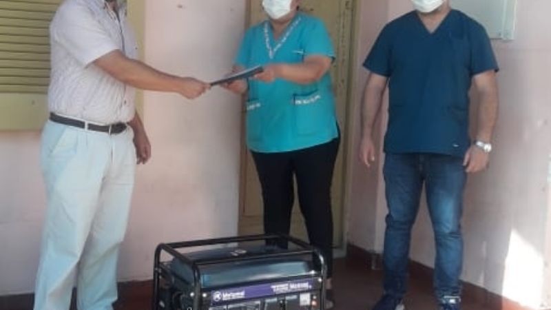 Unidades de frío seguro y tubos de oxígeno para el interior provincial