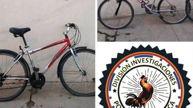 Recuperan dos bicicletas robadas