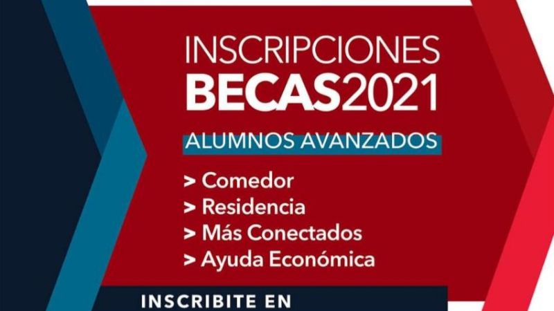Se prorrogan inscripciones para las becas 2021