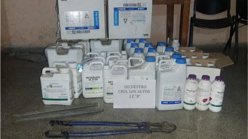 Recuperan elementos robados en una finca de Los Altos