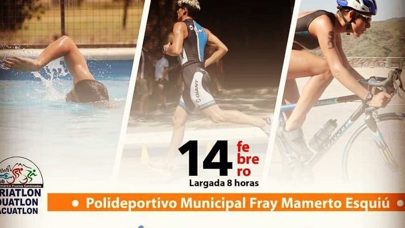 El Triatlon Provincial sigue en el “Poli Evita” de FME