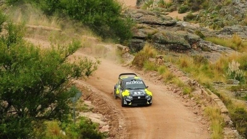Augusto en la imagen del sitio oficial del Rally Argentino