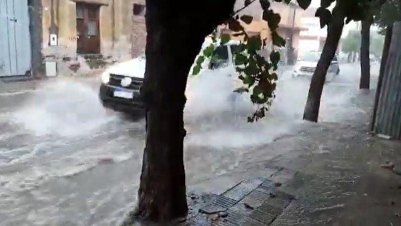 Diluvio y problemas en la Capital