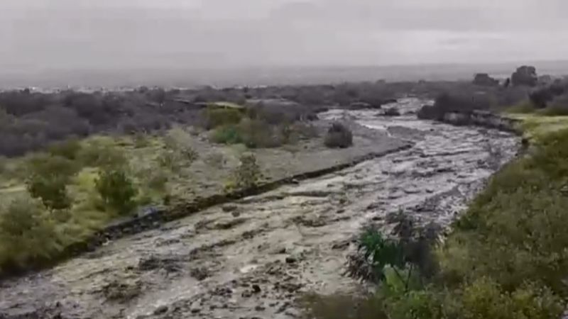 Fotos y videos de los inconvenientes provocados por la torrencial lluvia