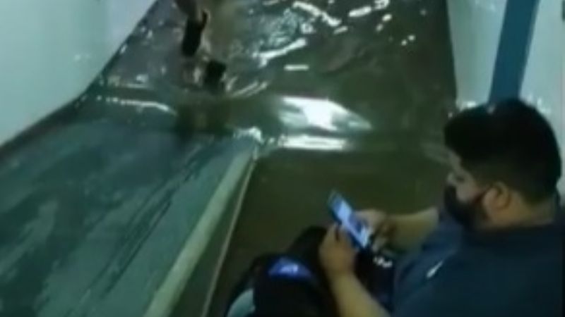 El Hospital San Juan Bautista inundado