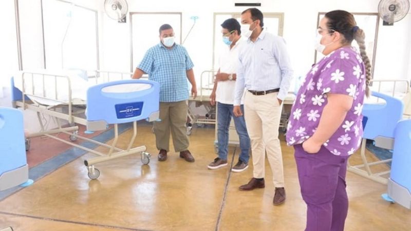 Sánchez presentó equipamiento para Salud