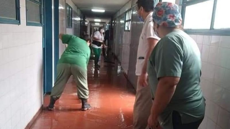 El sector de Guardia, el más afectado en el Hospital San Juan Bautista