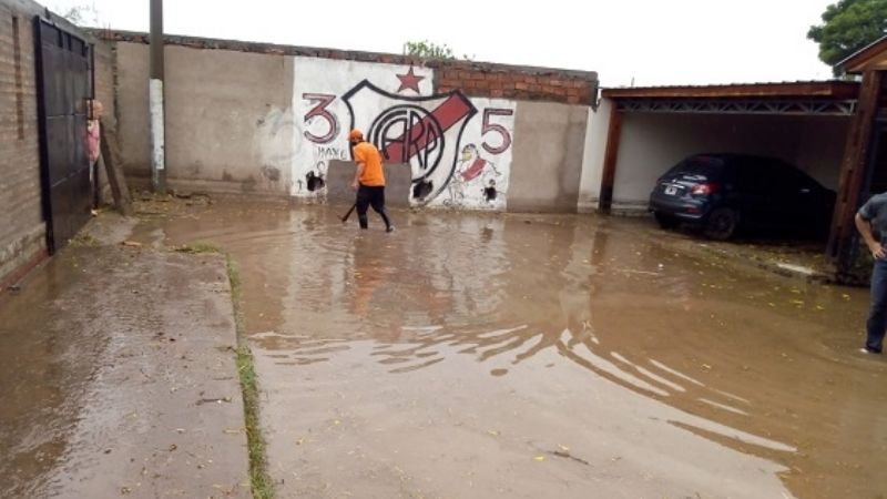 Tormenta: 90 milímetros en una hora