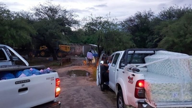 Asistencia a familias afectadas por el temporal