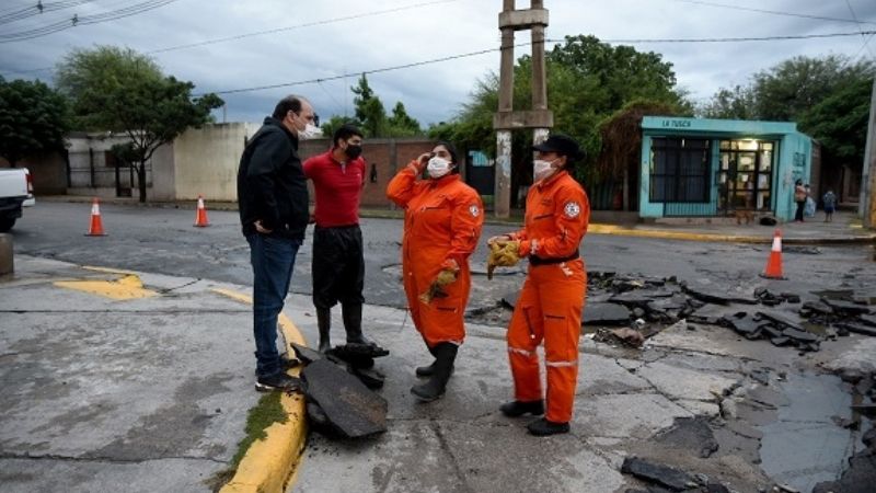 Por el temporal, 15 personas fueron evacuadas
