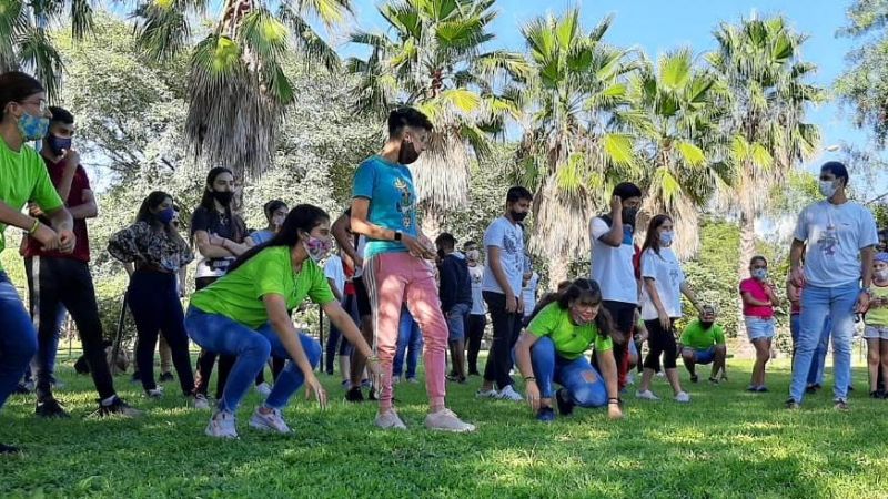 Encuentro de los grupos juveniles de la parroquia Santa Rosa de Lima