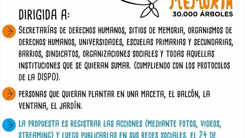 Lanzamiento de la Campaña "Plantamos Memoria"