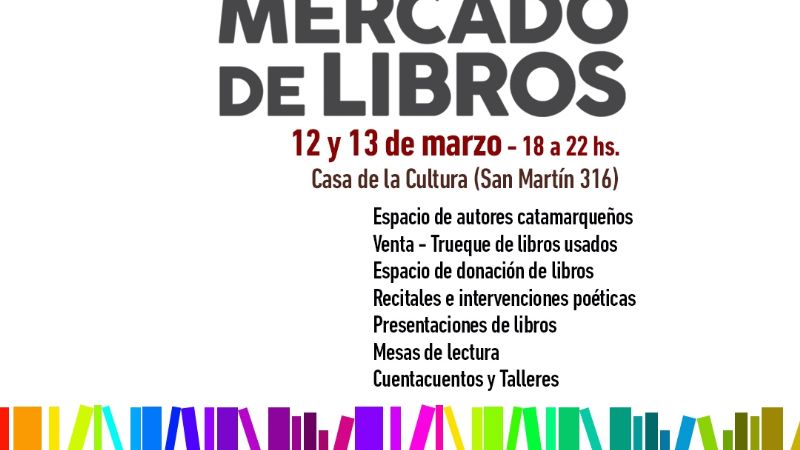 Mercado de libros y muchas propuestas para acercarse a la literatura