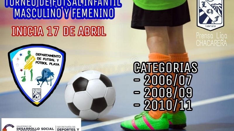 El Futsal Infantil larga el 17 de abril, en Las Chacras