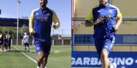 Cardona y Tevez no entrenaron a la par de sus compañeros. 