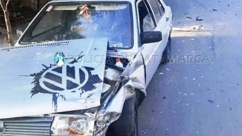 Niño lesionado en un siniestro vial