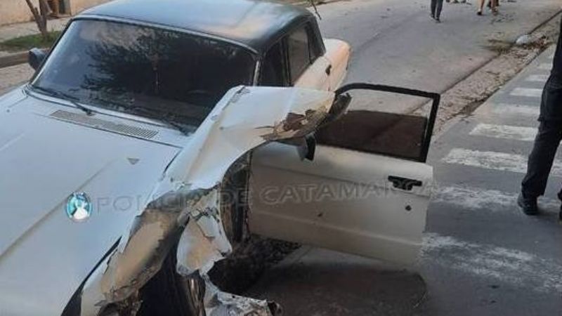 Niño lesionado en un siniestro vial
